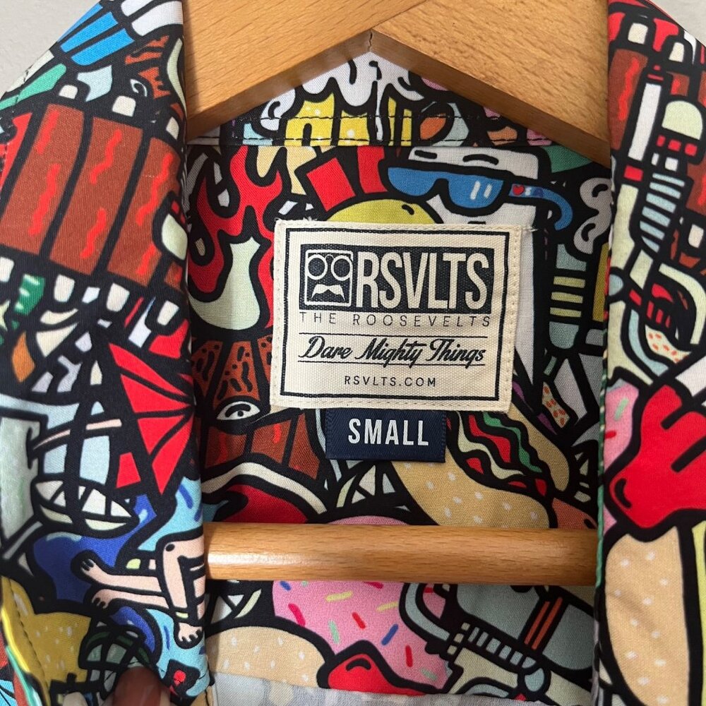 RSVLTS The Roosevelts Darty in the USA Short Sleeve Shirt Size Small Graphic - Picture 4 of 5
